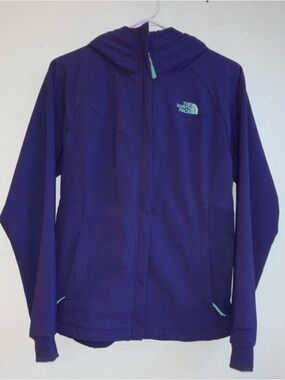 The North Face Hooded Zipper Jacket Wind & Water Resistant Fleece Lined Small